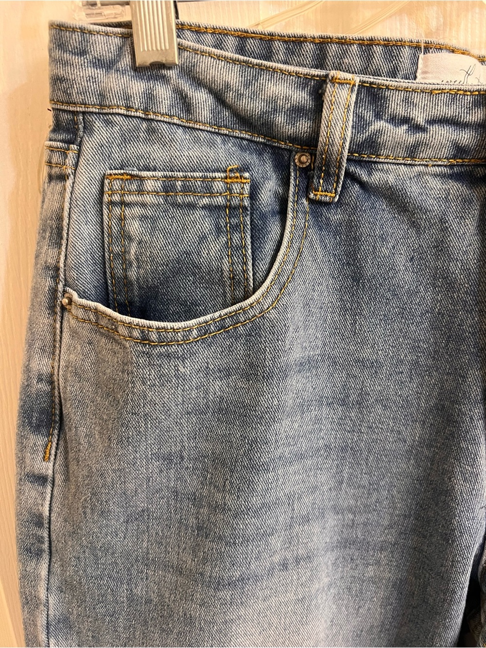 Sweethearts Los Angeles Flower Patchwork Light Wash Jeans Size 9/29 - Picture 10 of 12